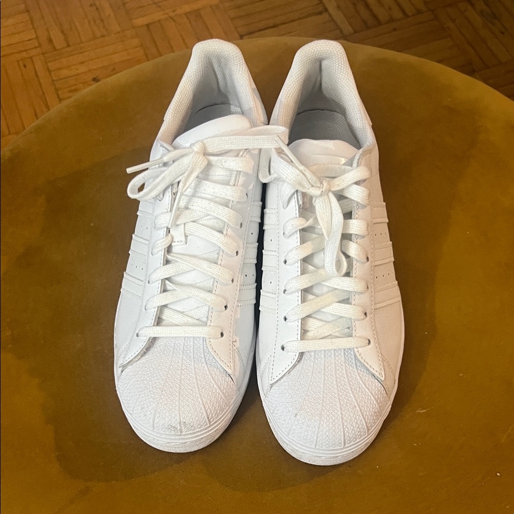 Adidas White Sneakers with Logo